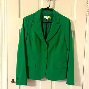 Green blazer, polyester, size 12, New York & Co. Beautiful condition! SO cute!!